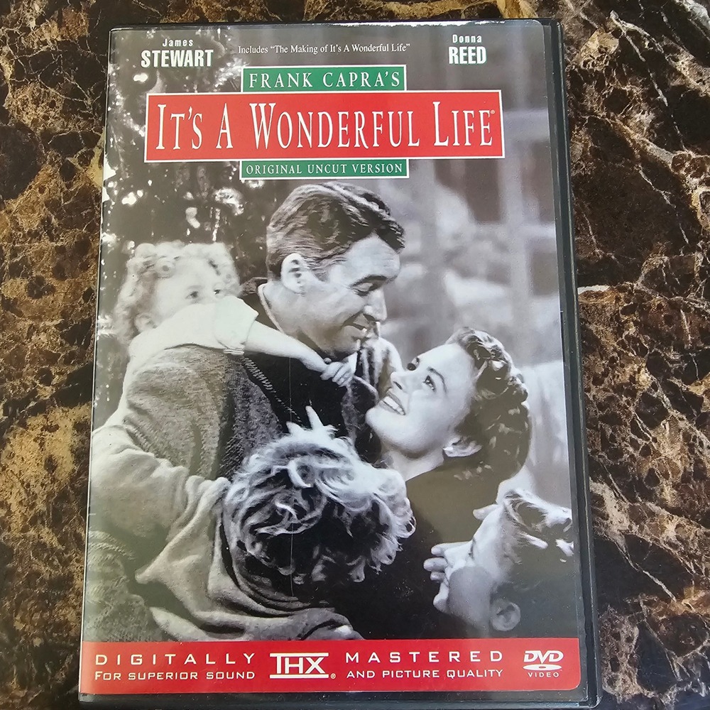 Its A Wonderful Life DVD Original Uncut Version James Stewart THX Mastered